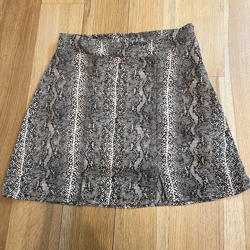 Snakeskin skirt